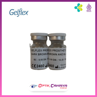 GELFLEX PROSTHETIC / Softlens mata cacat / Softlens hitam / Softlens brown