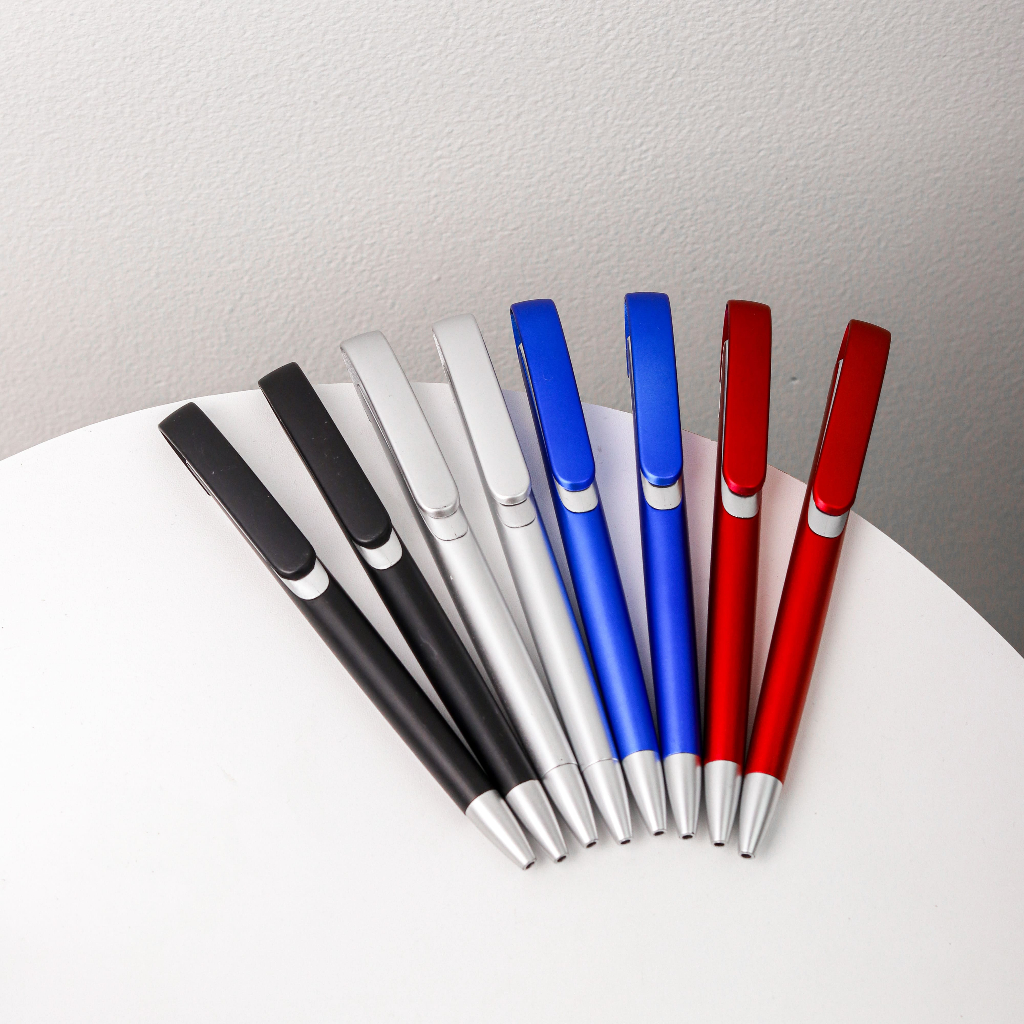 

Ballpoint Pena pulpen Clip Bolpen Klip Murah Souvenir Pernikahan Acara promosi perusahaan model cetek tinta hitam beragam warna