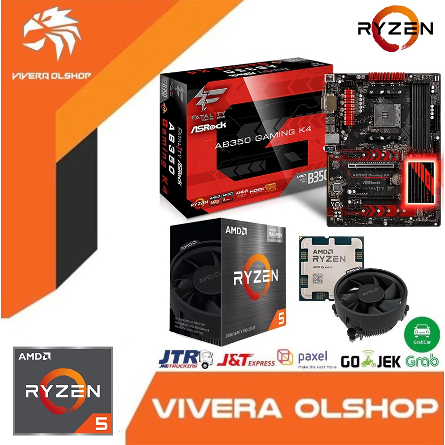 Ryzen 5 1500 + Asrock FATAL1TY AB350 Gaming K4 AM4 + Paket Ryzen 5