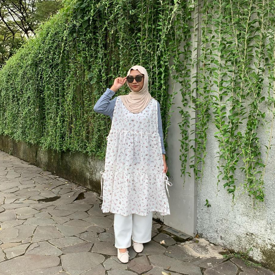 ADORABLE.CLO - ALINA LONG VEST TUNIK / LONG VEST TUNIK OUTER / OUTER PANJANG TALI SAMPING / TUNIK BE