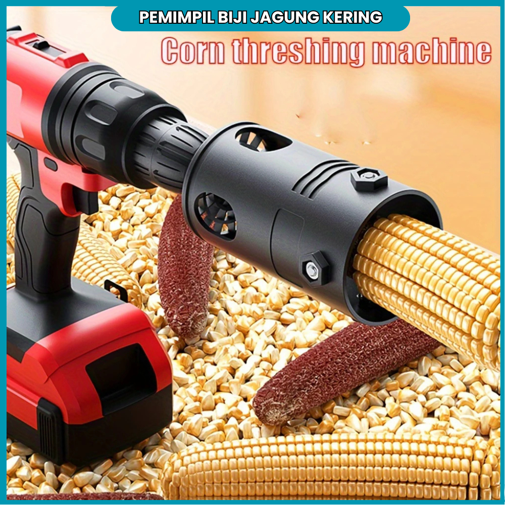 Pipil Jagung Kering Adapter Mesin Bor Kupas Biji Jagung Perontok Jagung