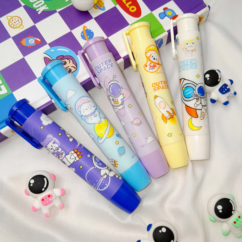 

Penghapus Mekanik Astronot Super Unik LUCU ready 6 Warna Best Quality / Stip Cetek ASTRONOT CUTE IMUT Favorit Anak Alat Tulis Sekolah Stationary Fancy Kekinian Bisa Grosir dan COD