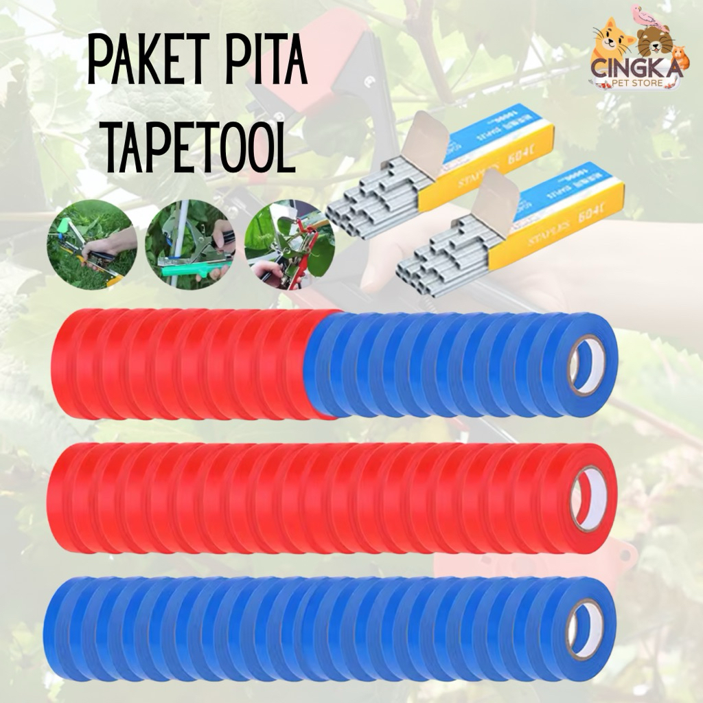 

PITA TAPETOOL, pita isi ulang tapetool pengikat tanaman ( 1 slop isi 20 rol)