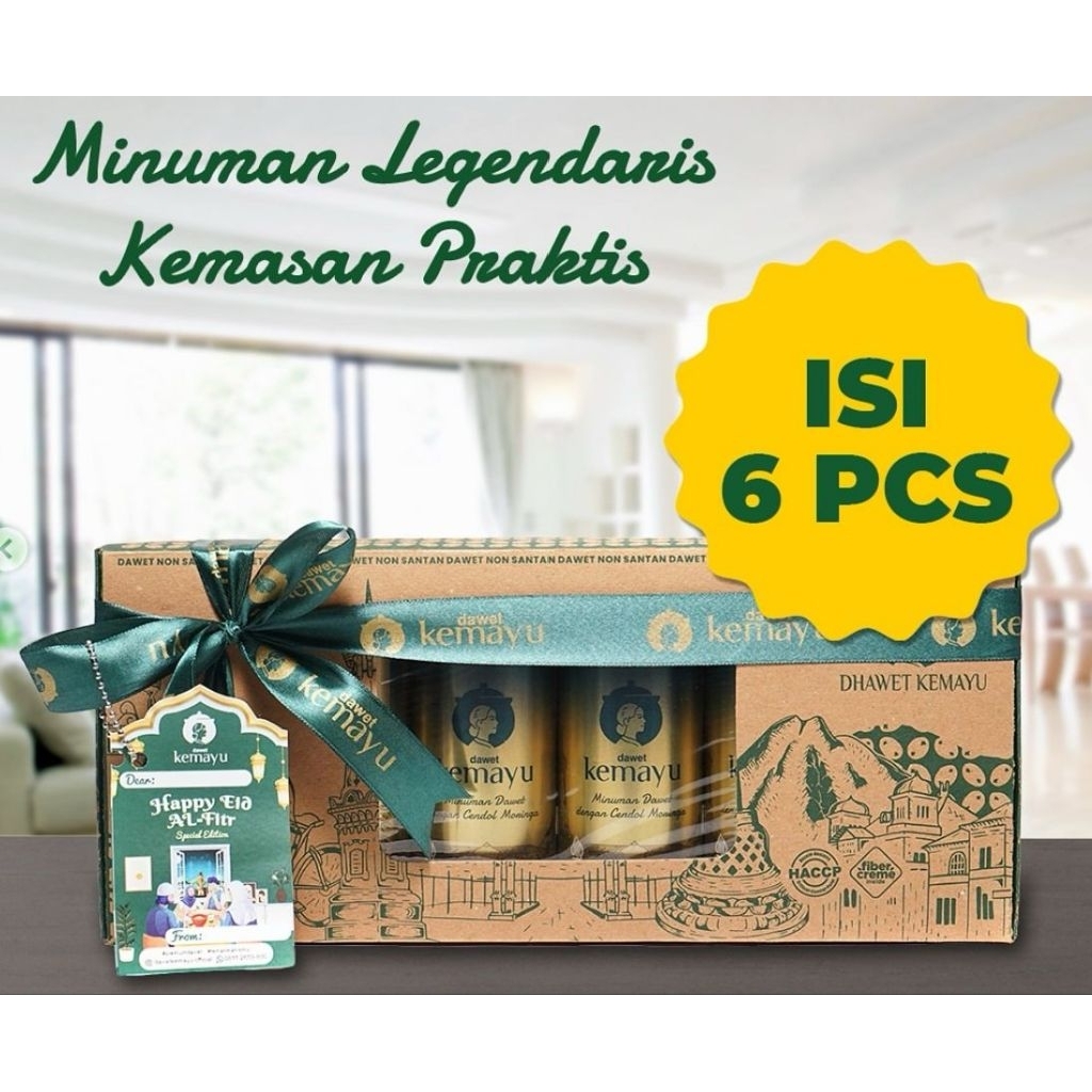

DAWET KEMAYU KALENG BOX - BOX HAMPERS ISI 6 PCS