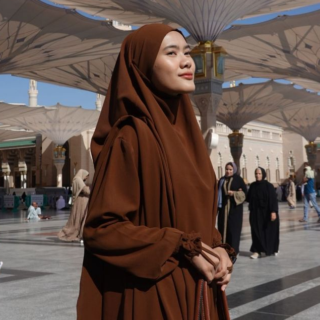 PRE-ORDER RAIHANUN Dress Set Gamis Umroh Mina Mazen Anti UV