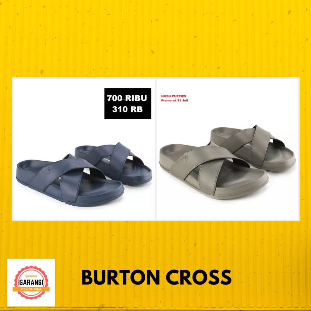Sandal pria Hush Puppies sale BURTON CROSS 100% original