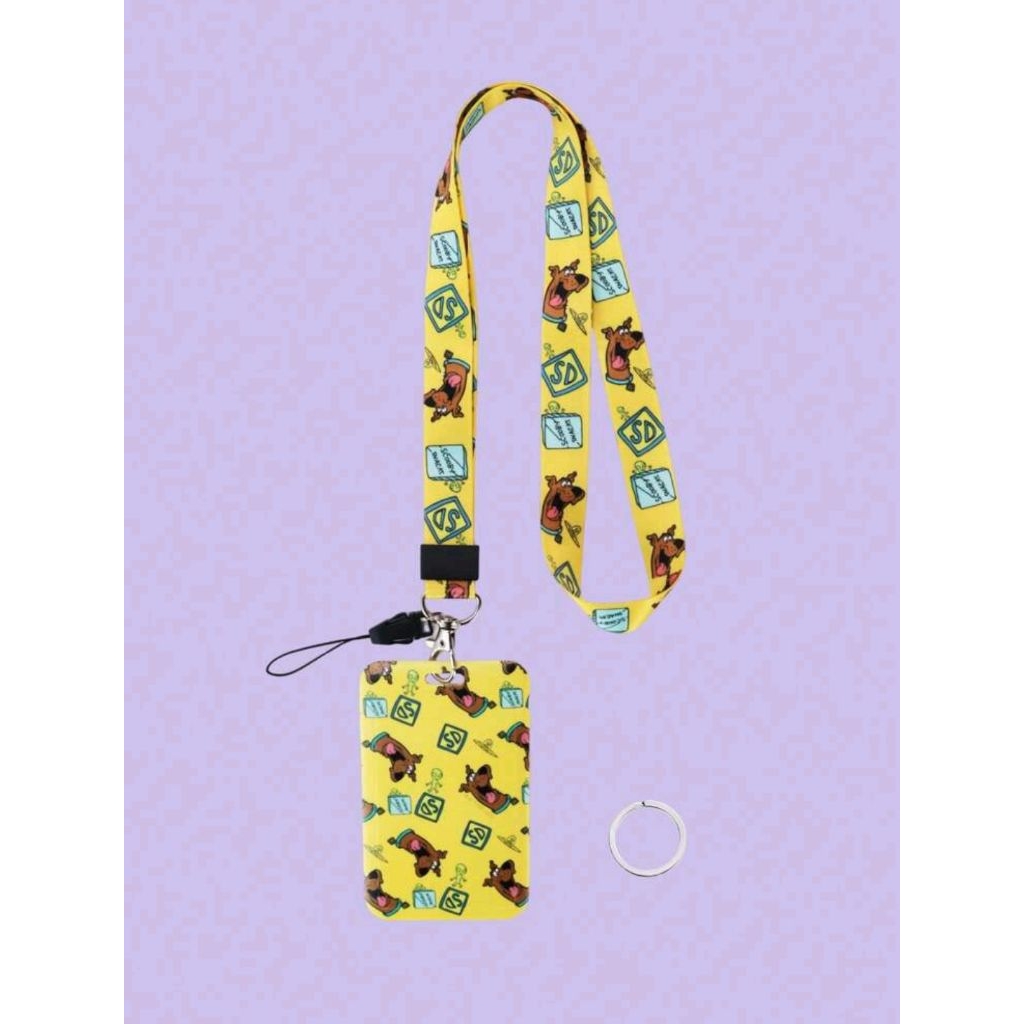 

SCOOBY-DOO X SHEIN Alien & Dog Print Cute Lanyard Card Holder