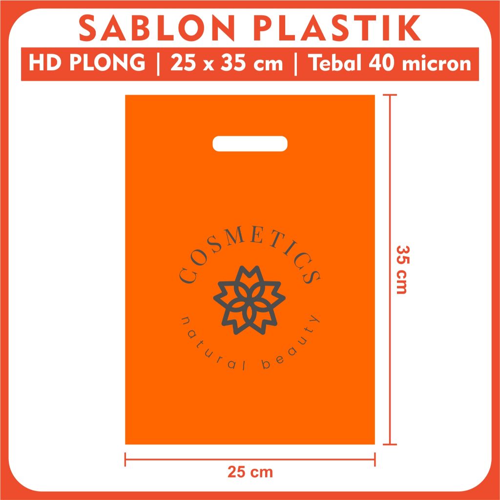 

Sablon Plastik HD Plong 25 x 35 cm | Plastik Sablon Kresek Shopping Bag Plastik Plong Olshop