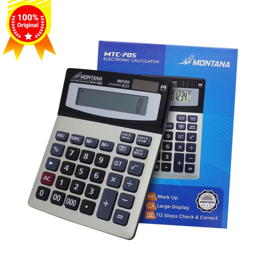

Kalkulator MONTANA 2 Power 14 Digit Electronic Calculator Large Display / MTC-705