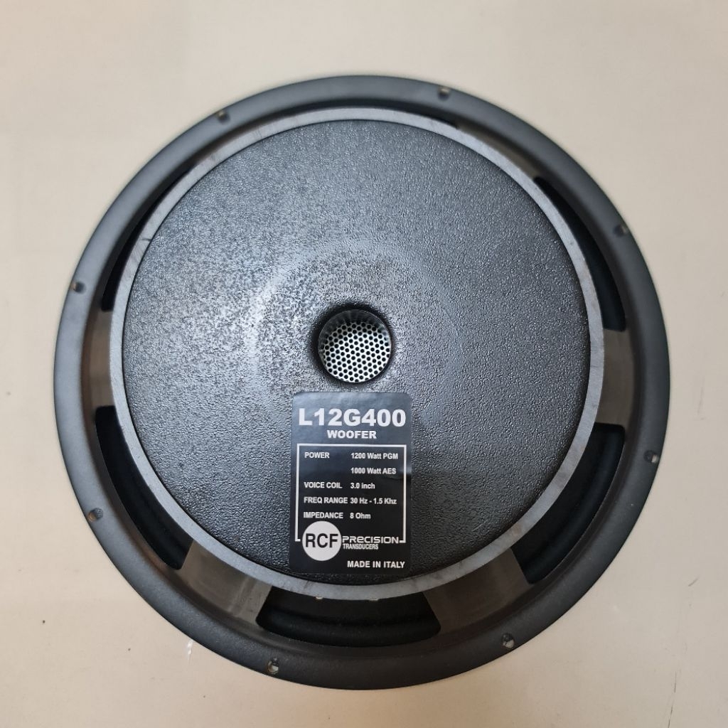 SPEAKER COMPONENT RCF L12G400 SPEAKER WOOFER 12 INCH SPEAKER L12G400 12G400