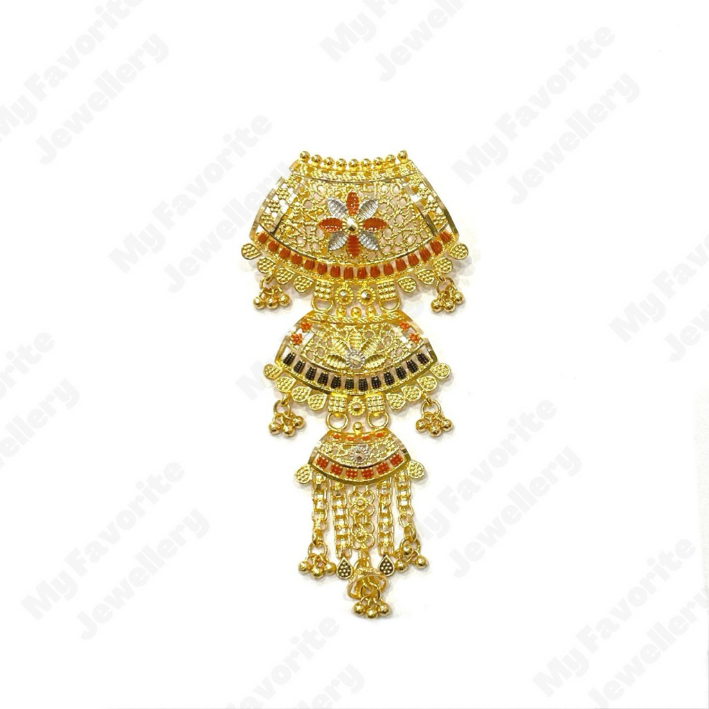 Liontin Dan Bross Ala Ala Dubai Emas Asli Kadar 700 16K