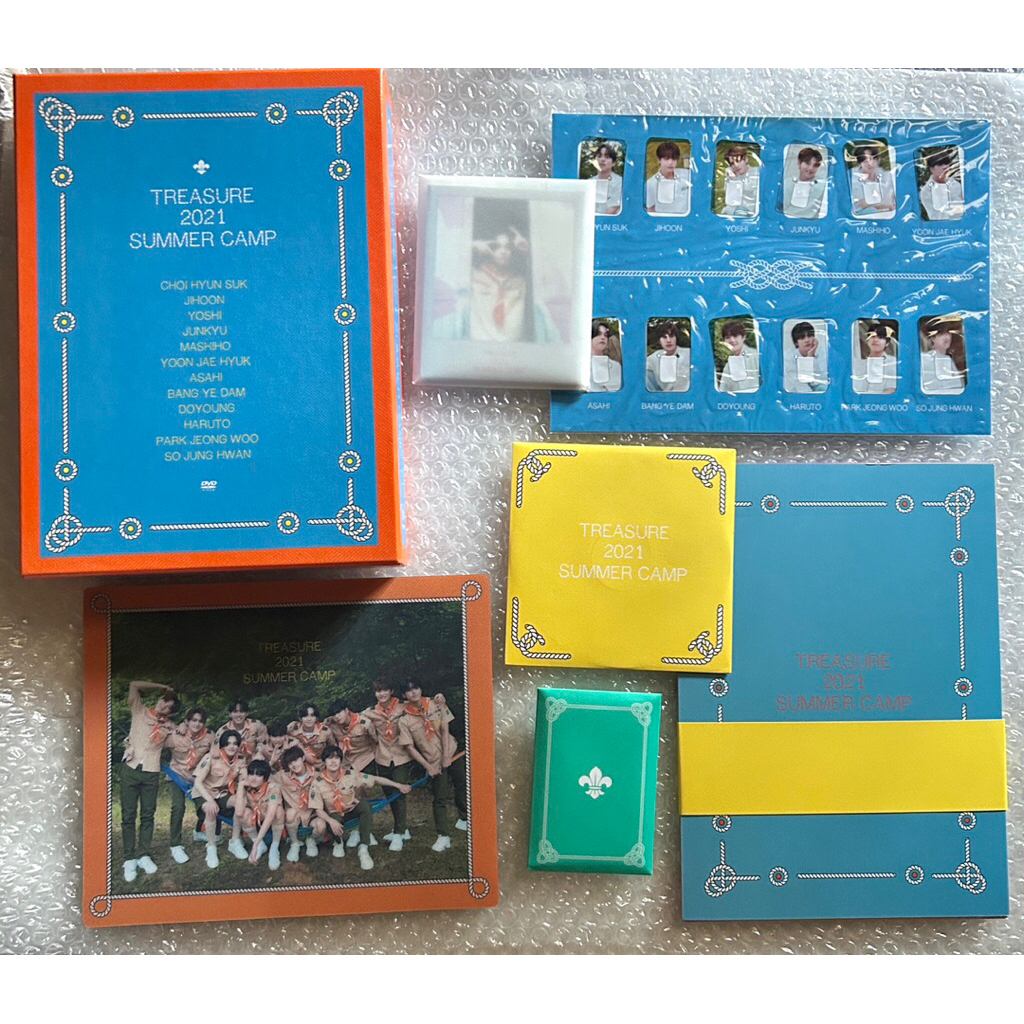 

(Ready) TREASURE - 2021 SUMMER CAMP Mouse Pad Photo Bookmark Set Large Photocards Polaroid Set