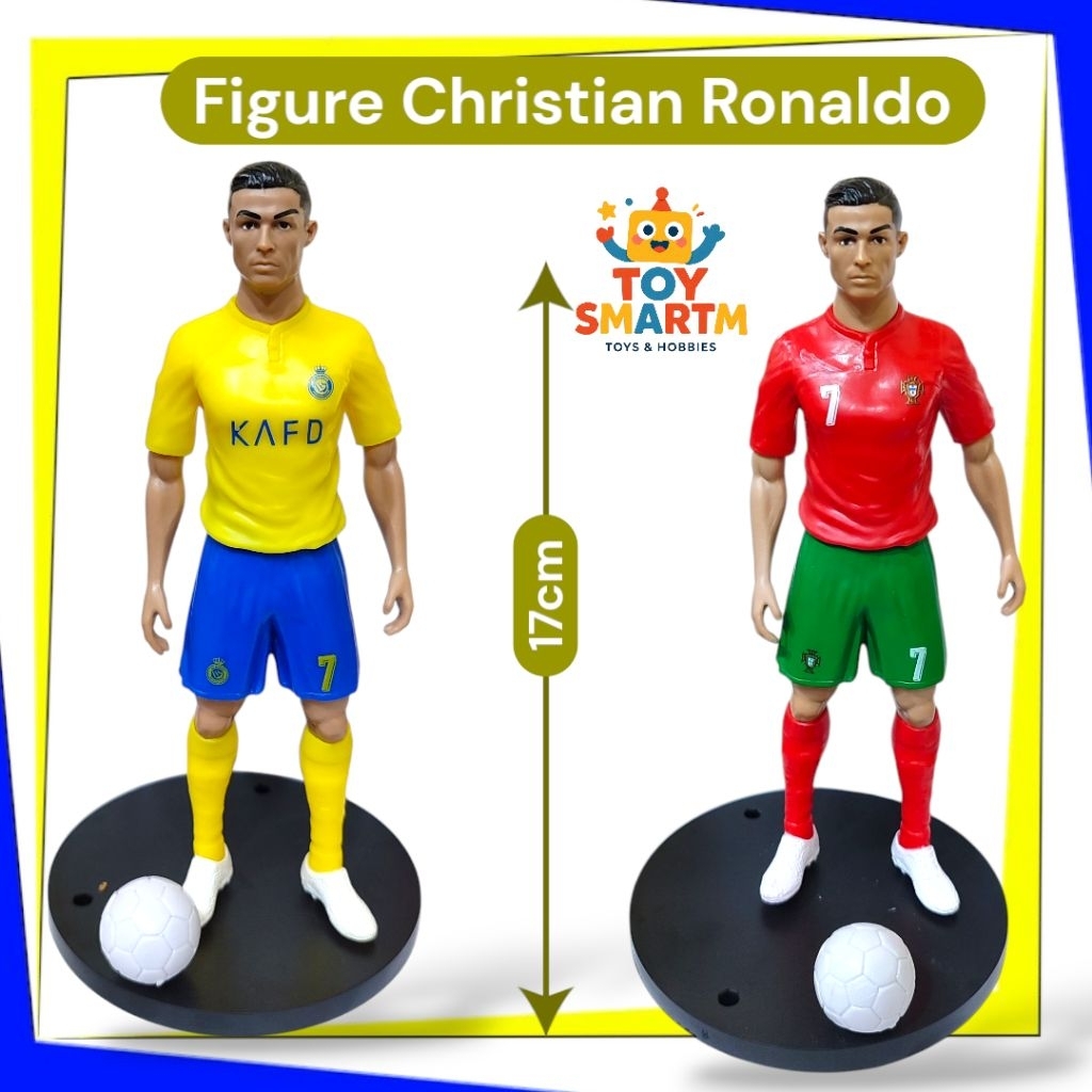 Action Figure Bola Ronaldo Christian Ronaldo Figure Pemain Sepak Bola CR7 Ronaldo