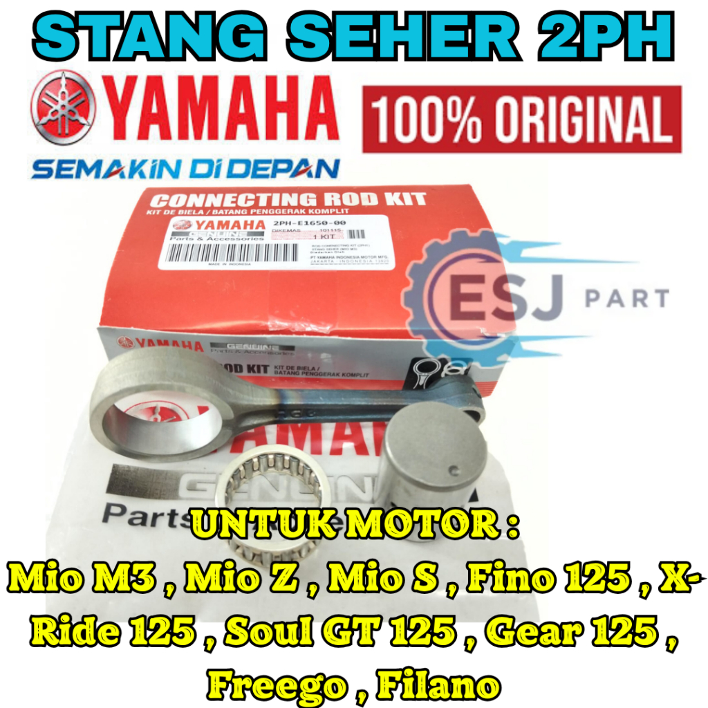 STANG SEHER KODE PART 2PH ORI YAMAHA PISTON Mio M3,Mio Z,Mio S,Fino 125,X-Ride125,Soul GT125,Gear125