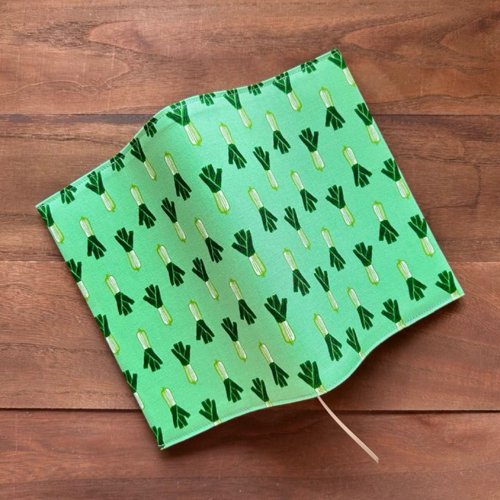 

Book Cover Handmade Japan (Green) Cloth Softcover Vegetable A5
