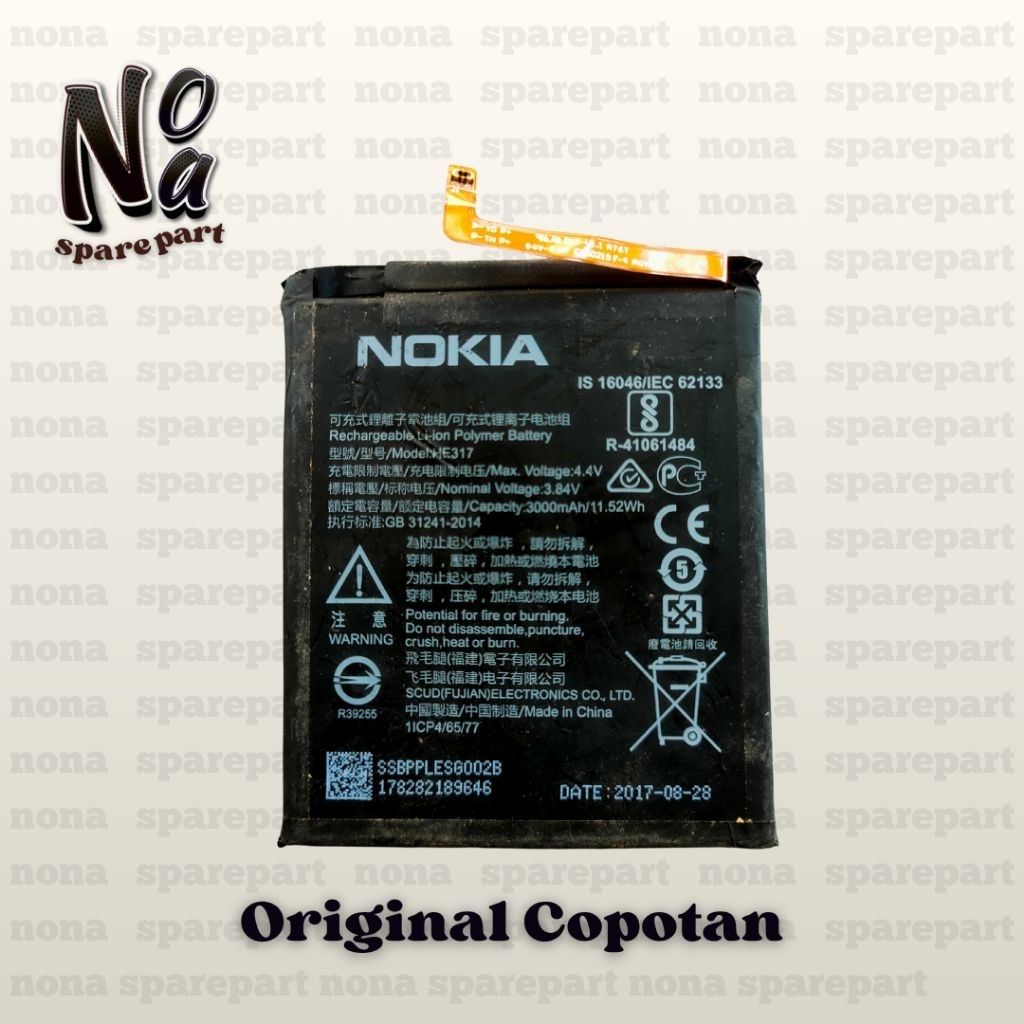 Baterai Batre Baterai Nokia 6 Ori Copotan