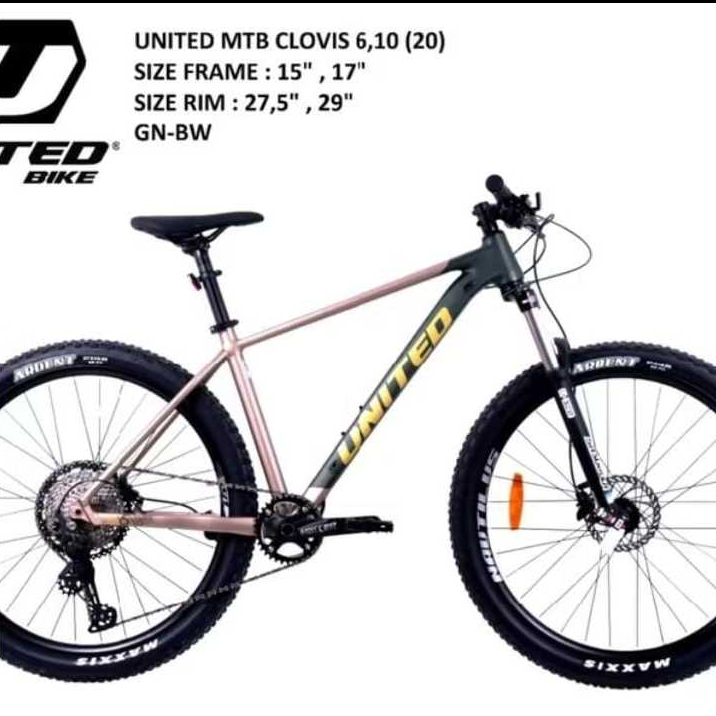 TURUN HARGA Sepeda MTB 29 inch United Clovis 6.1 Carbon Look