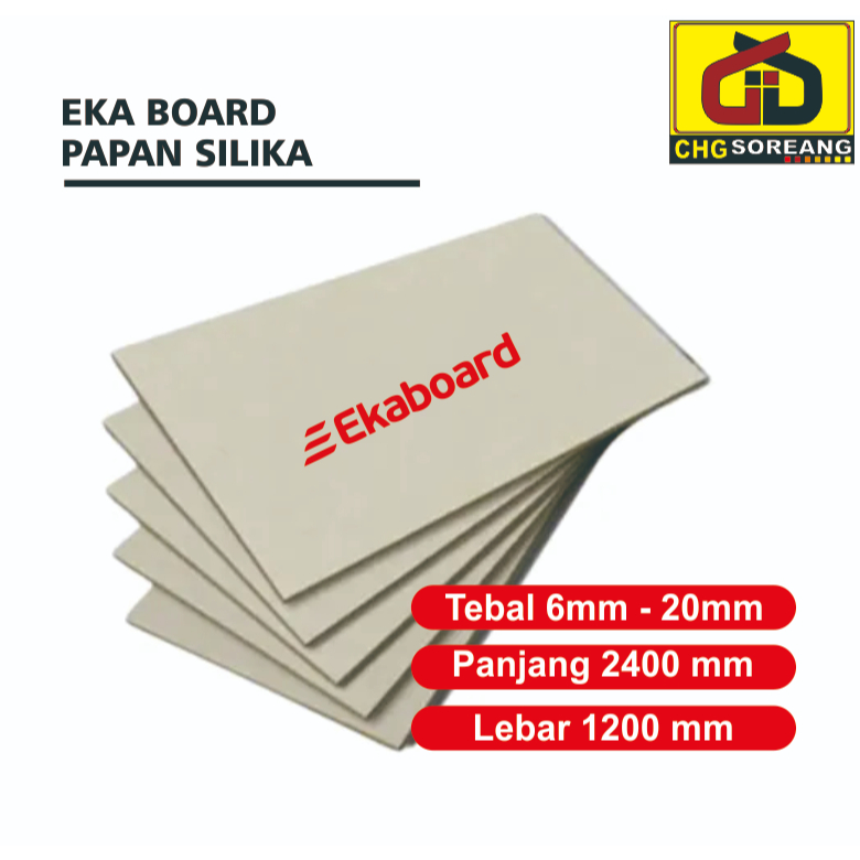 PAPAN GRC BOARD 6MM - 20MM / SEKAT PARTISI RUANGAN ANTI RAYAP