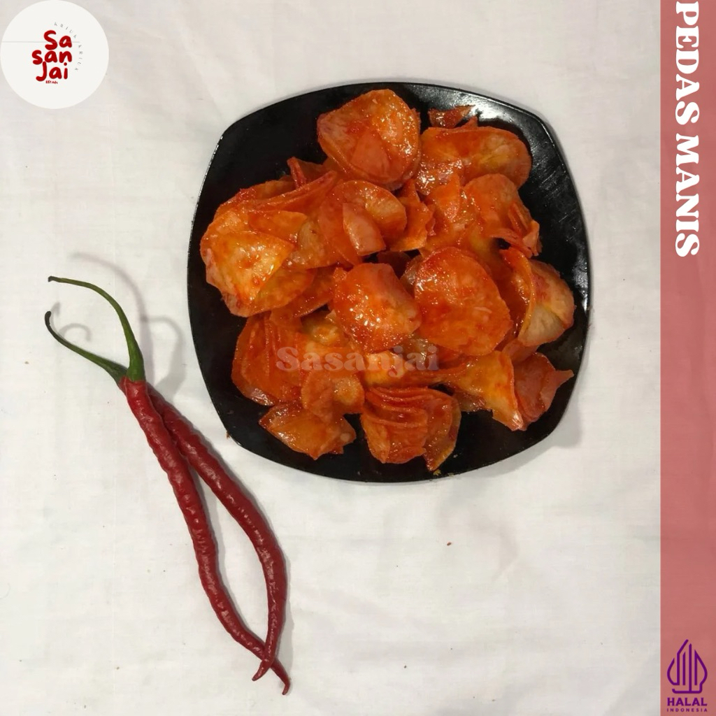 

Keripik Sanjai Balado 250 / 500 gr Oleh-oleh Khas Sumatera Barat Bukittinggi