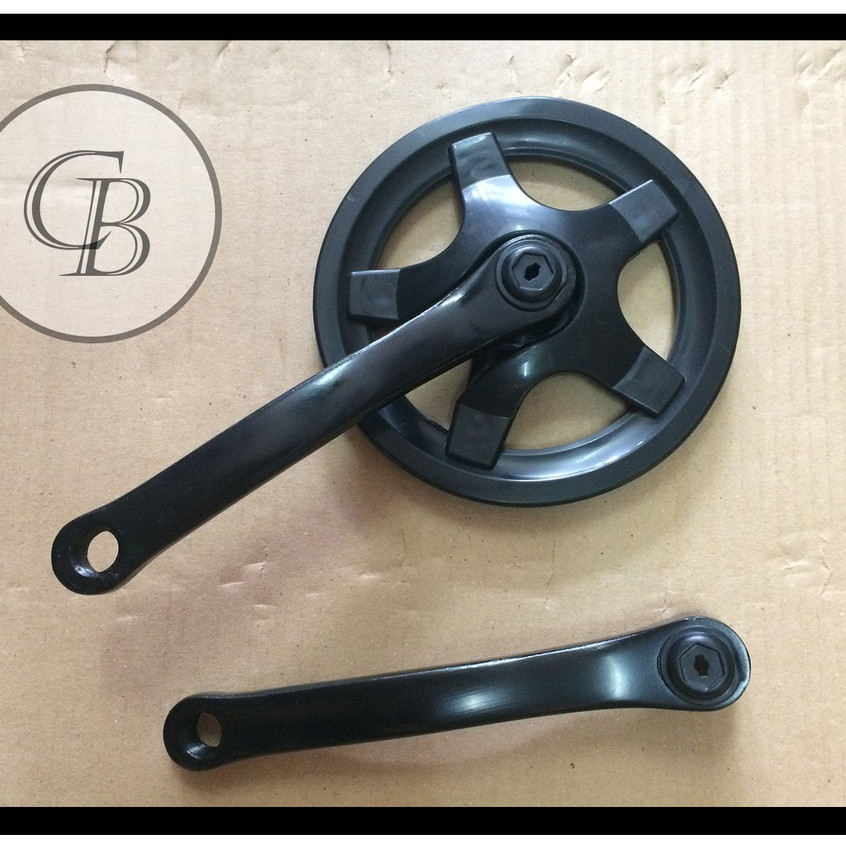 Gir Gear Crank Crankset As Kotak 165mm Sepeda BMX Fixi Fixie Minion Single Speed 36T Murah Ori Origi