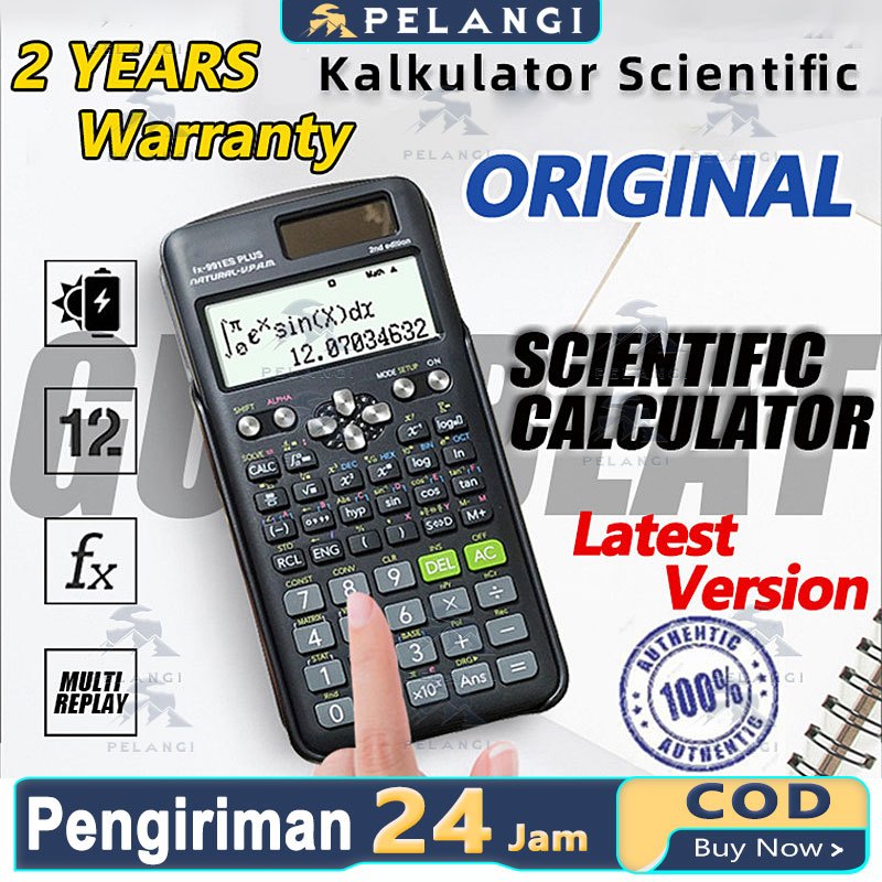 

Kalkulator Scientific FX-991EX Classwiz Asli dan Bergaransi Kalkulator Scientific ilmiah FX-991EX/991ES-Plus Calculator Scientific Kalkulator Scientific 417 Fungsi/Dua Sumber Tenaga Baterai Dan Tenaga Matahari/40 Konstanta Rumus