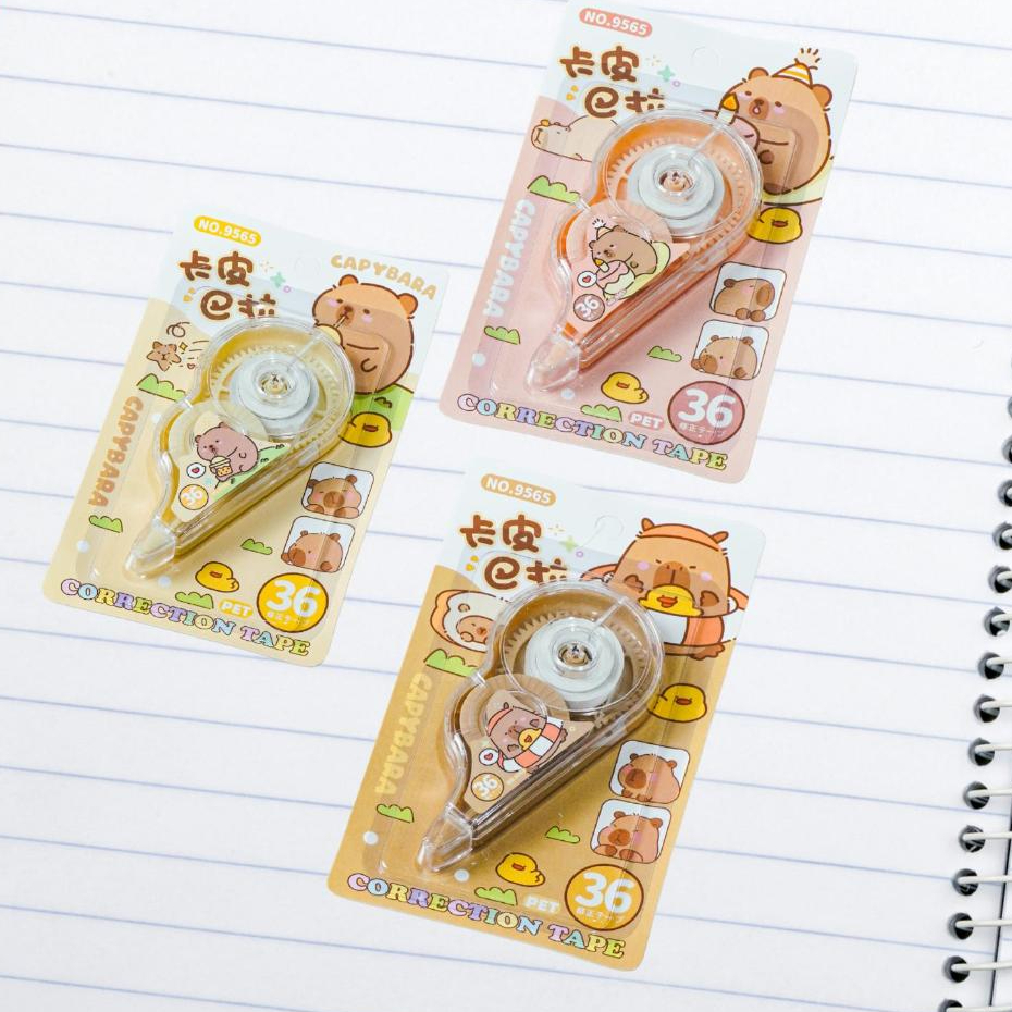 

CORRECTION TAPE 9565 TIP EX KERTAS LUCU capybara 9565 - lucu - stationery -tip ex