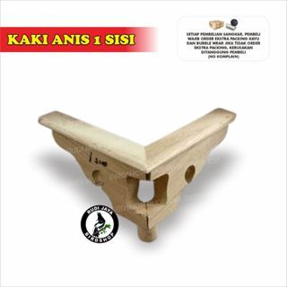 JUAL KAKI SANGKAR MENTAH 1 SET ISI 4 PCS MODEL ANIS LUBANG KAKI BAWAH KANDANG KOTAK LUBANG KAYU JATI