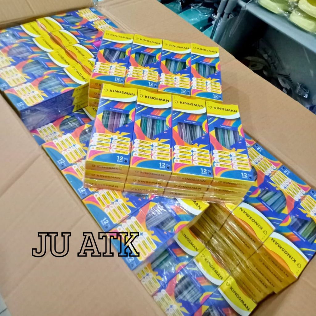 

GROSIR 1 DUS Pulpen KINGSMAN Tinta Hitam 3456 Biji