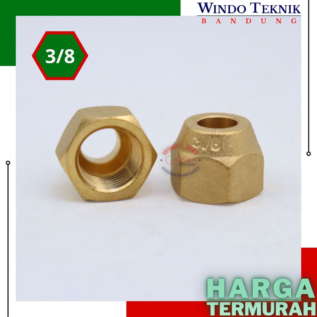 NUT NEPEL AC 3/8 | DOUBLE NEPEL | NAT NEPEL PIPA AC | NAT AC | NEPEL AC 1/2PK - 5OK I DOBEL NEPEL AC