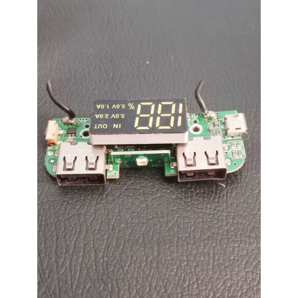 Modul Powerbank Digital Led Fast Charger 2,5A 5volt Modul Charger Indikator digital