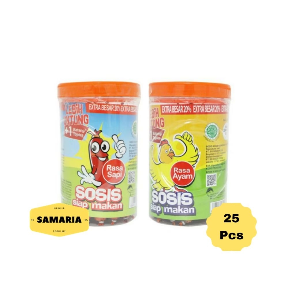 

1 Toples Sosis So Nice Siap Makan 20 Gram (Isi 25 Pcs)