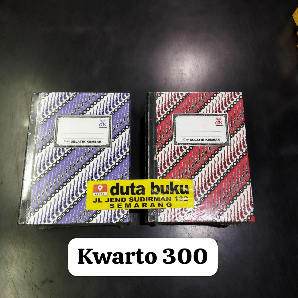 

Buku Hard Cover Kwarto Gelatik Kembar 300 Lembar / Buku Kas / Harga Per 1 Pcs
