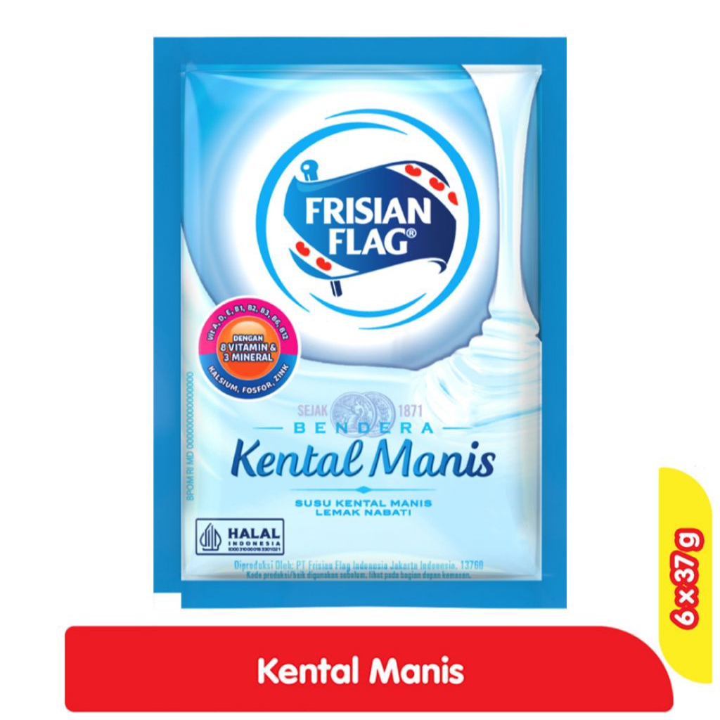 

FRISIAN FLAG Kental Manis Putih 6 x 37 g