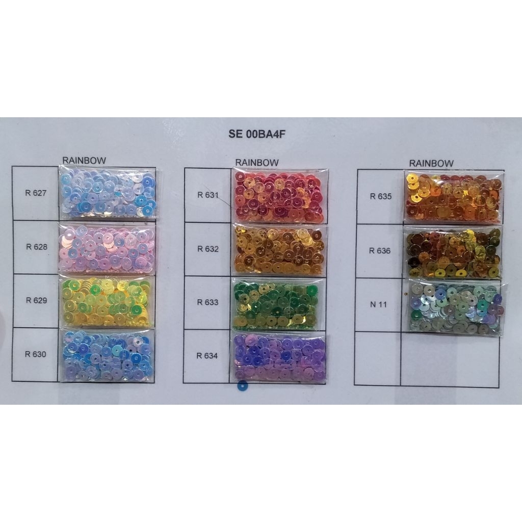 (8 GRAM ) Payet Flat 4mm / Payet Ramboci bulat / Sequin dollar kecil 4mm