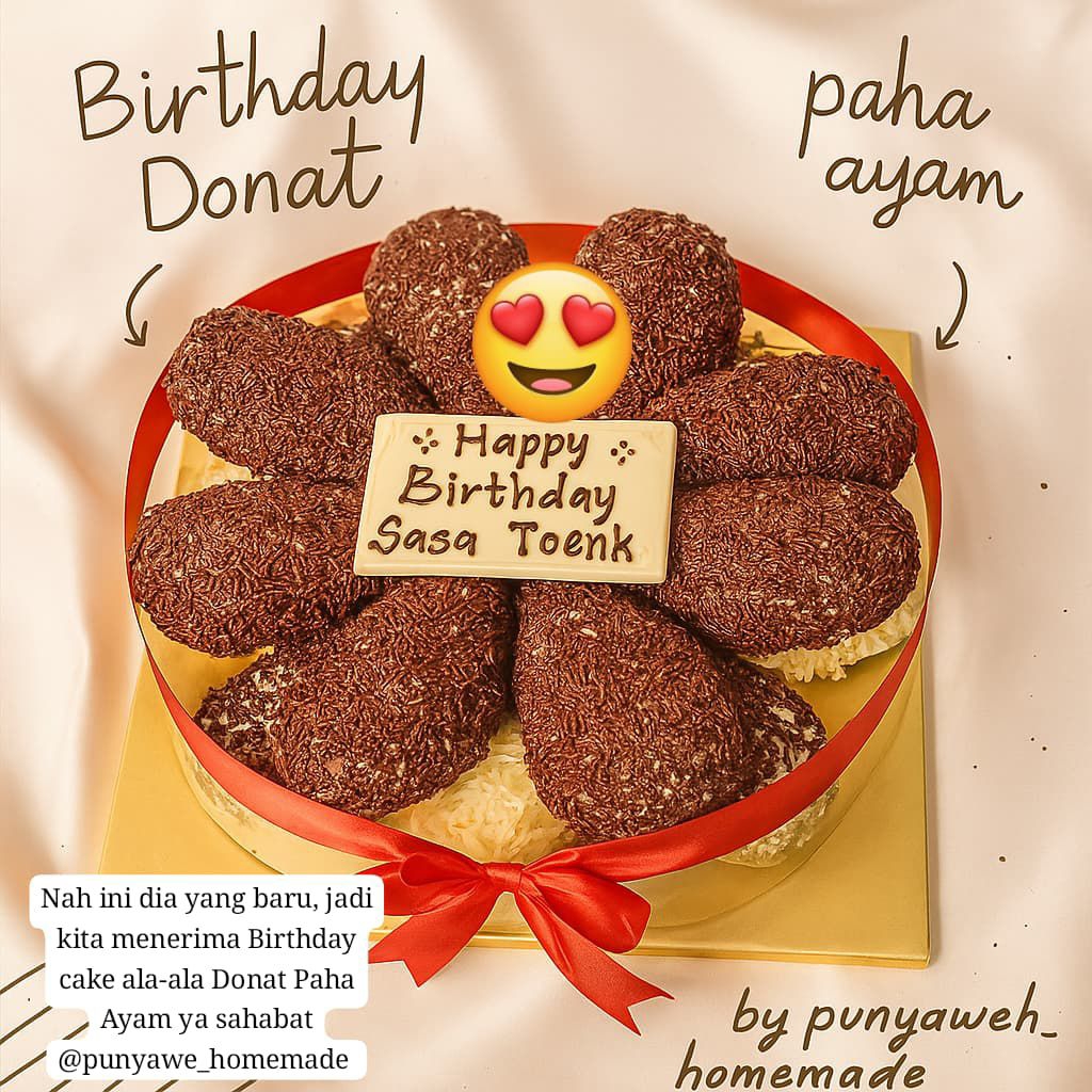 

Kue Ulang Tahun Donat Paha Ayam Unik