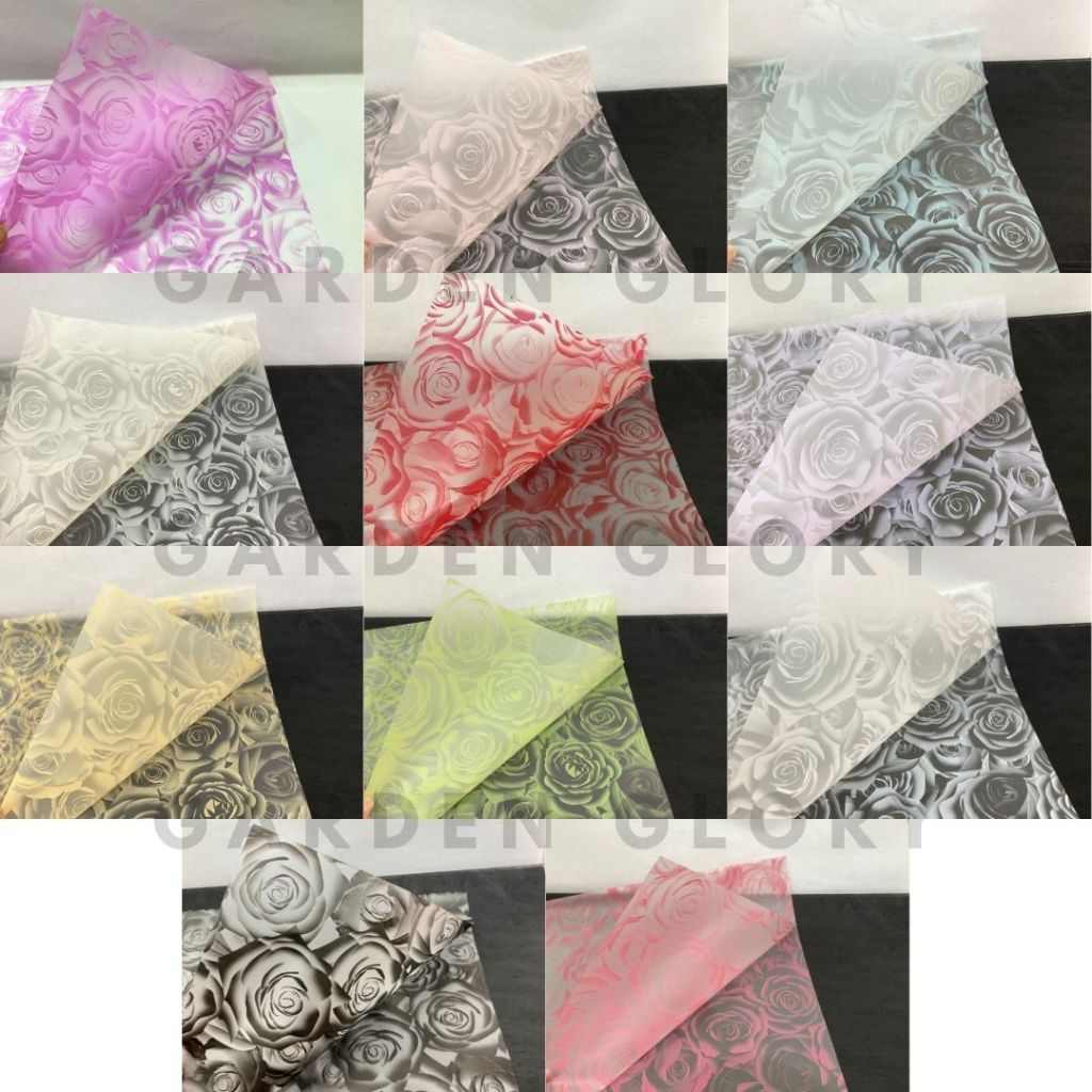 

[mix model] Cellophane Flower Wrapping Motif / KERTAS BUKET / CELLOPHANE motif / TERLARIS cellophane