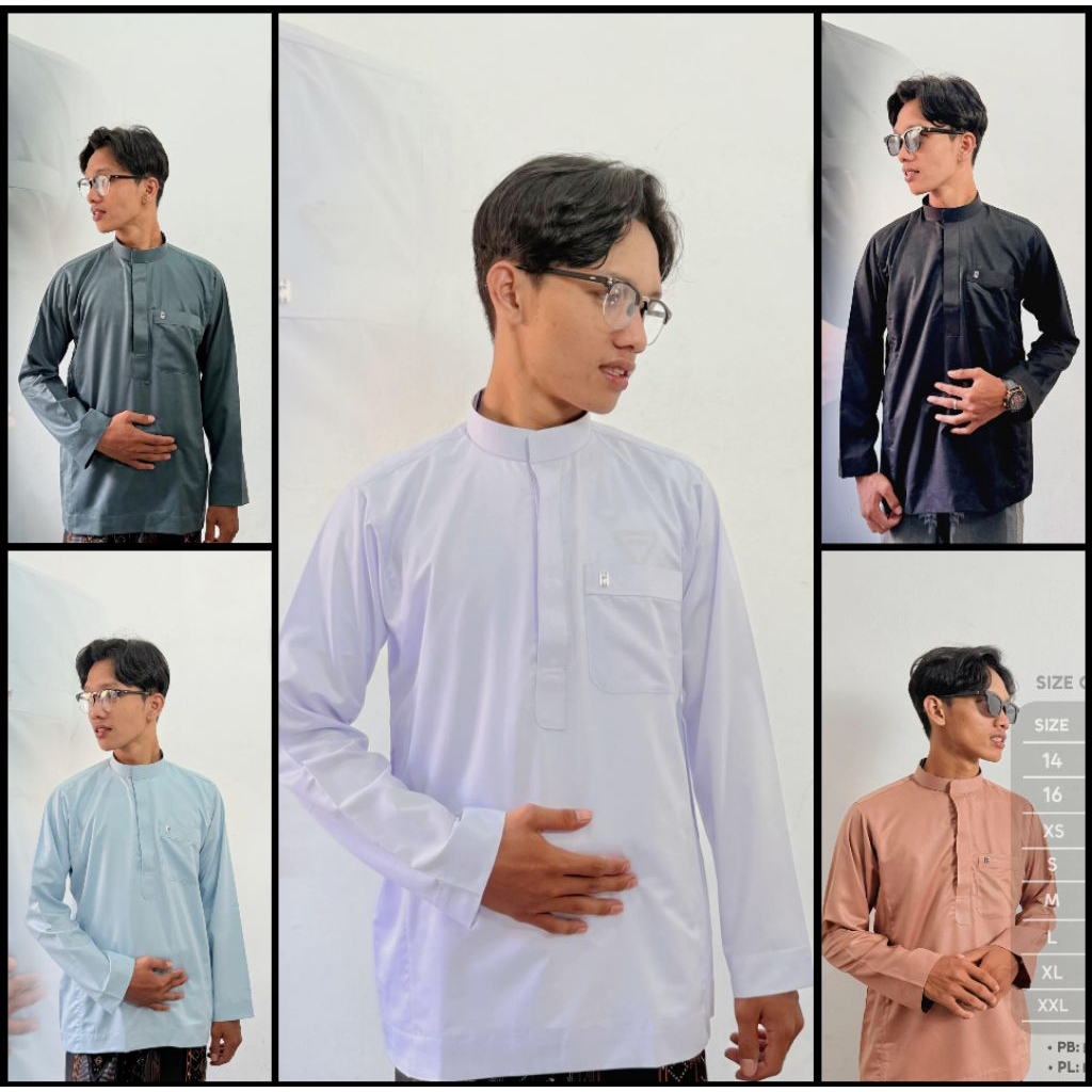 TERBARU Koko Saudi Polyester Al Maimanah Model Melayu Resleting Koko Melayu Koko Dewasa Koko Almaima