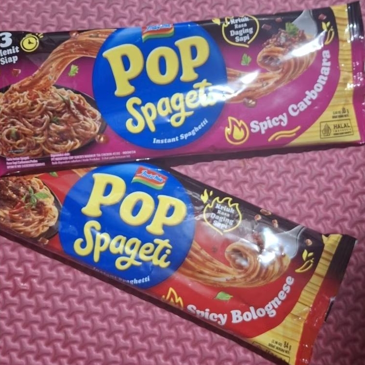 

Pop spageti Carbonara dan Bolognese