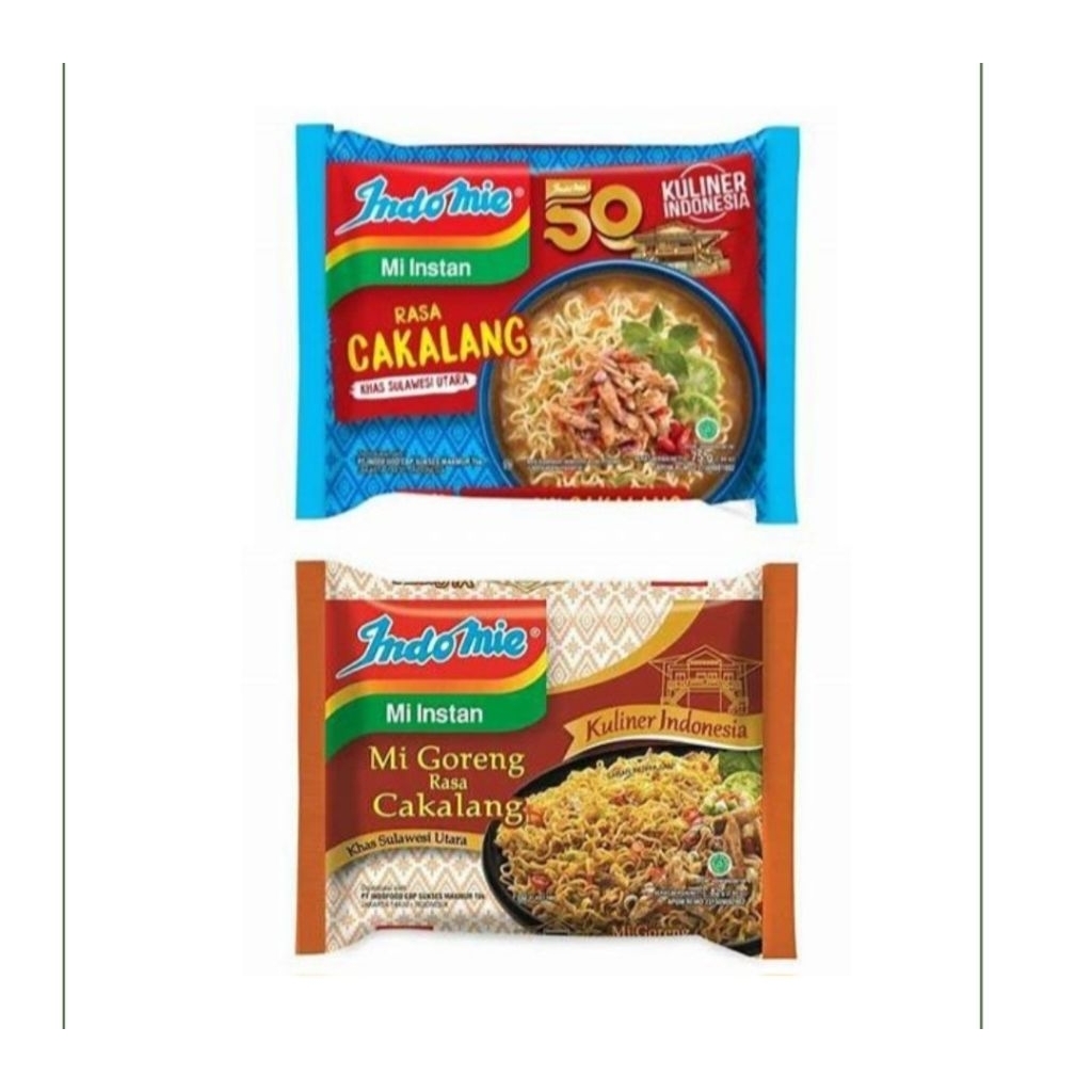 

Indomie Kuah & Goreng Cakalang 75g Khas Sulawesi Utara