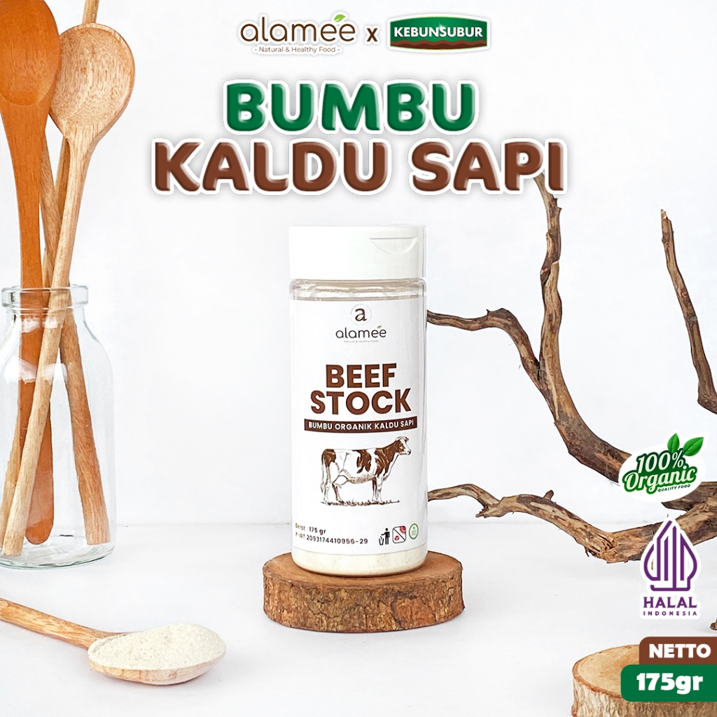 

ALAMEE Bumbu Kaldu Sapi Bubuk NON MSG Organik Beef Powder Praktis Tabur Spice Seasoning kebunsubur kebunsubur kebunsubur
