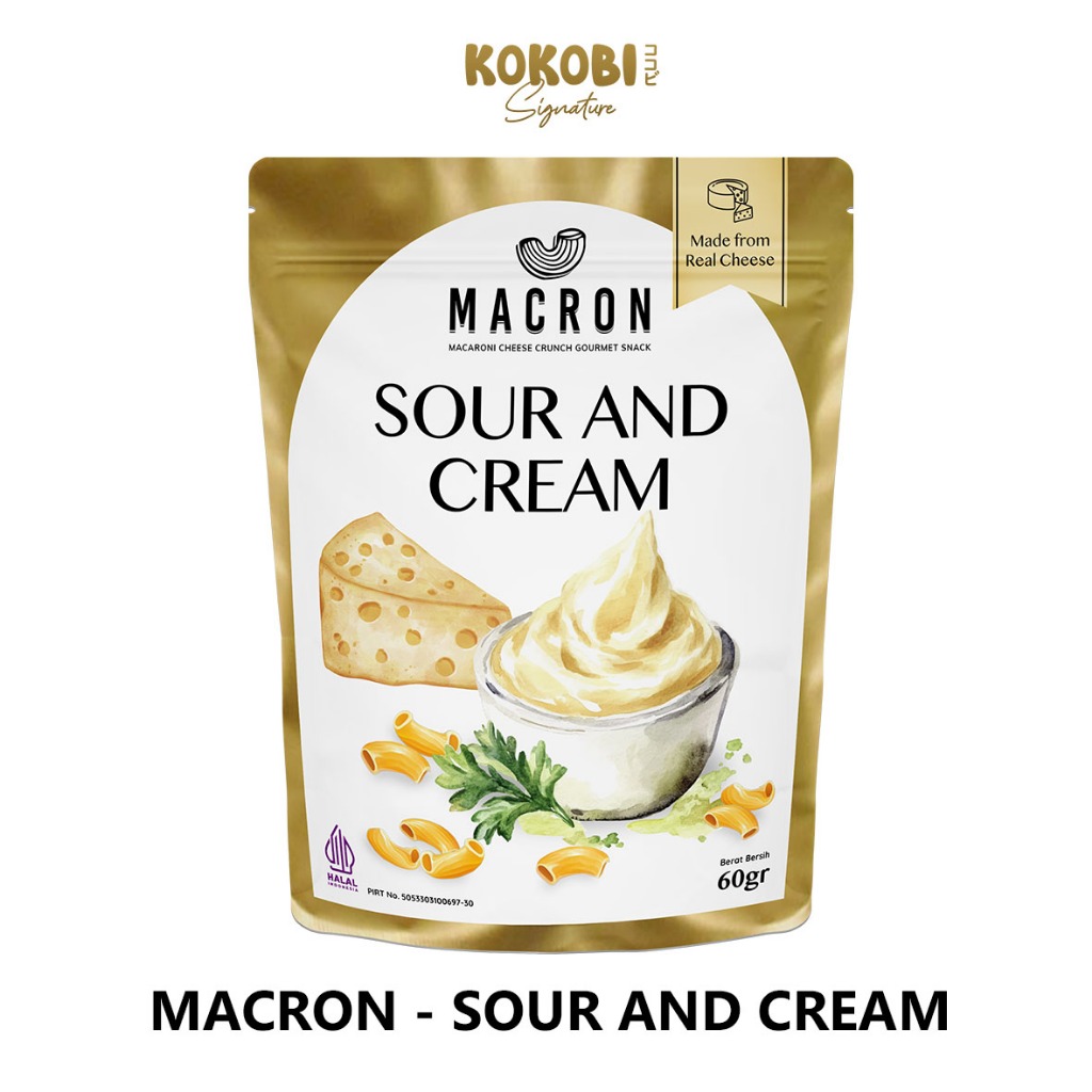 MACRON - Gourmet Snack Cheese Crunch - Sour and Cream