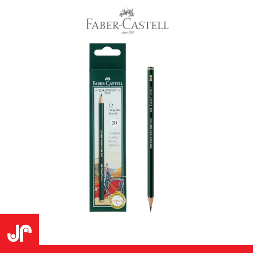 

FABER CASTELL PENSIL 2B 1 PAK / PENSIL TULIS PENSIL UJIAN 2B / PENSIL UJIAN TULIS CASTELL 9000