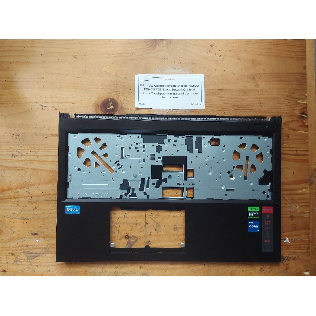 Palmrest Casing Tengah Laptop AXIOO PONGO 725 Black Second oeiginal Tanpa Touchpad non garansi duduk