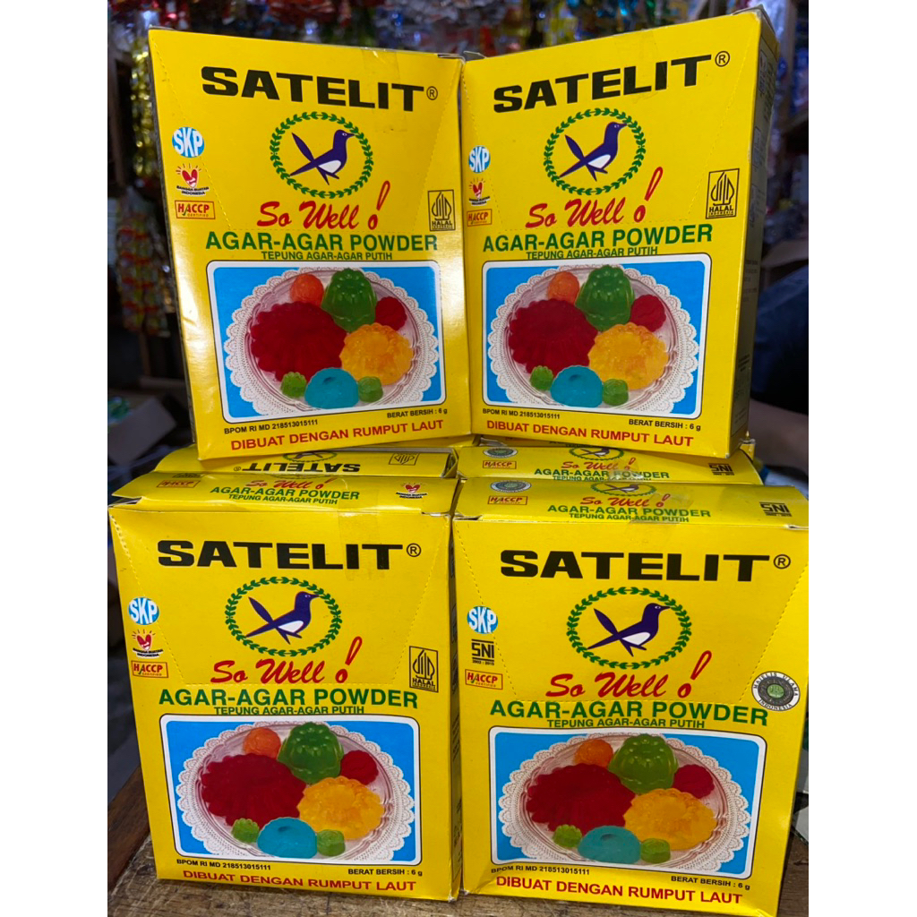 

Satelit Agar-Agar Powder Isi 12 x 6g