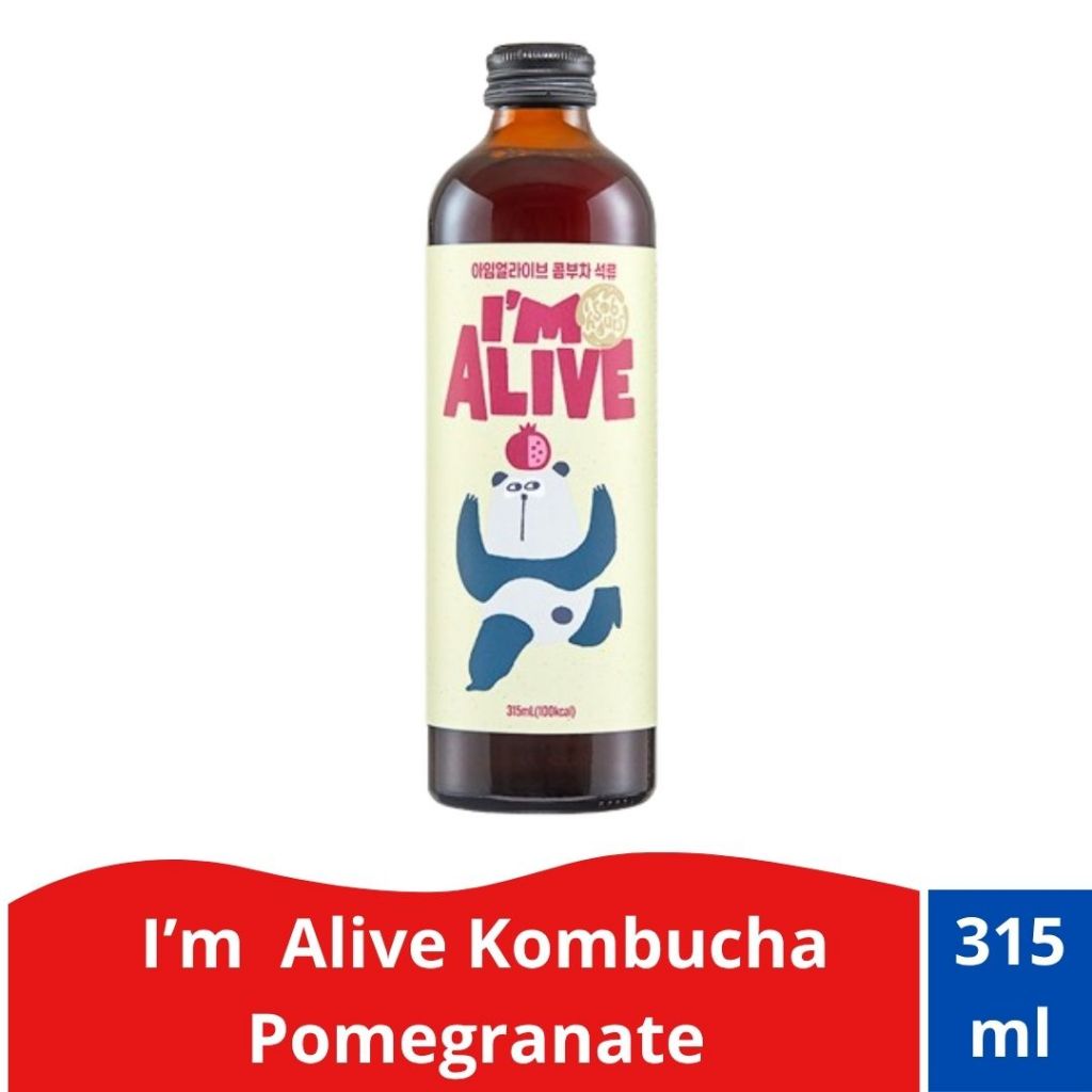 

I'm alive Kombucha Pomegranate- Teh Fermentasi Buah Delima Korea 315ml