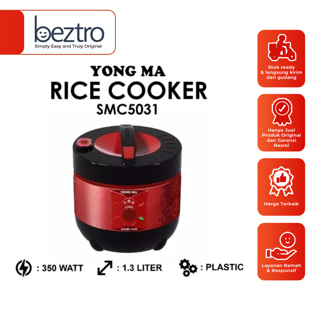 Yong Ma Magic Com SMC 5031 1.3 Liter Gold Iron - Rice Cooker 3in1 SMC5031