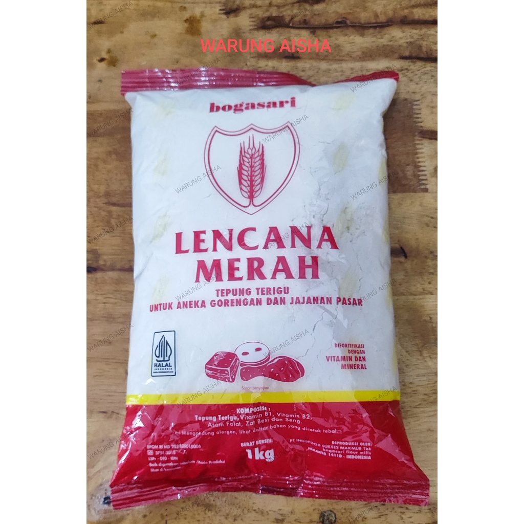 

Tepung Terigu Bogasari Lencana Merah Ekonomis 1 Kg