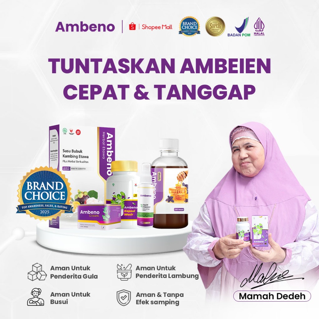Ambeno Original Pengobatan Wasir Berdarah Herbal Tanpa Efek Samping