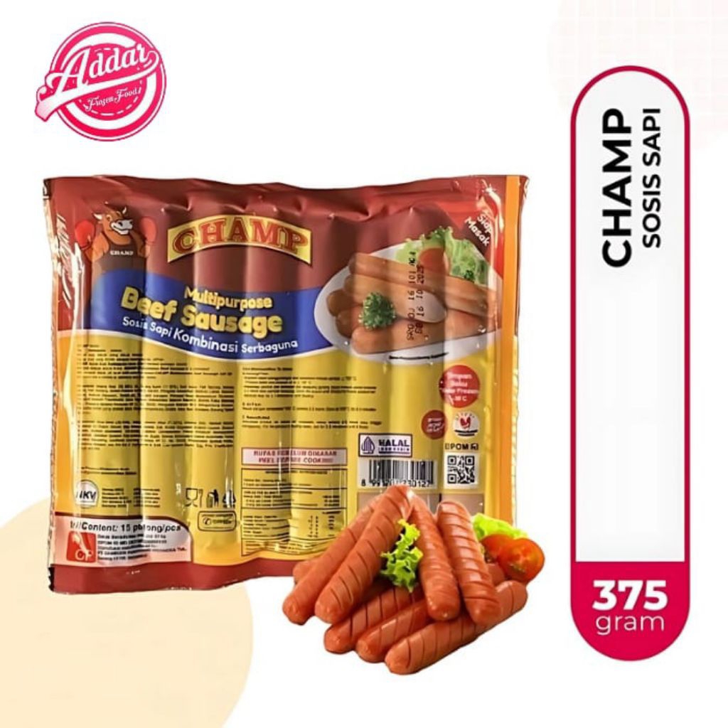 

Sosis Sapi Champ 375gr
