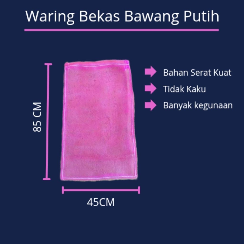 Karung / Waring Bekas Bawang Putih 20kg